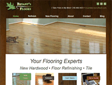 Tablet Screenshot of bryantsfloors.com